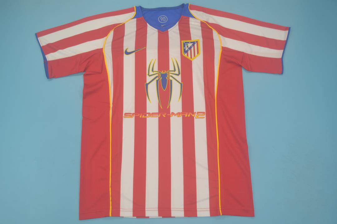 EQUIPACIÓN RETRO ATLÉTICO DE MADRID 2004-05 (SPIDERMAN 2 VERSION)