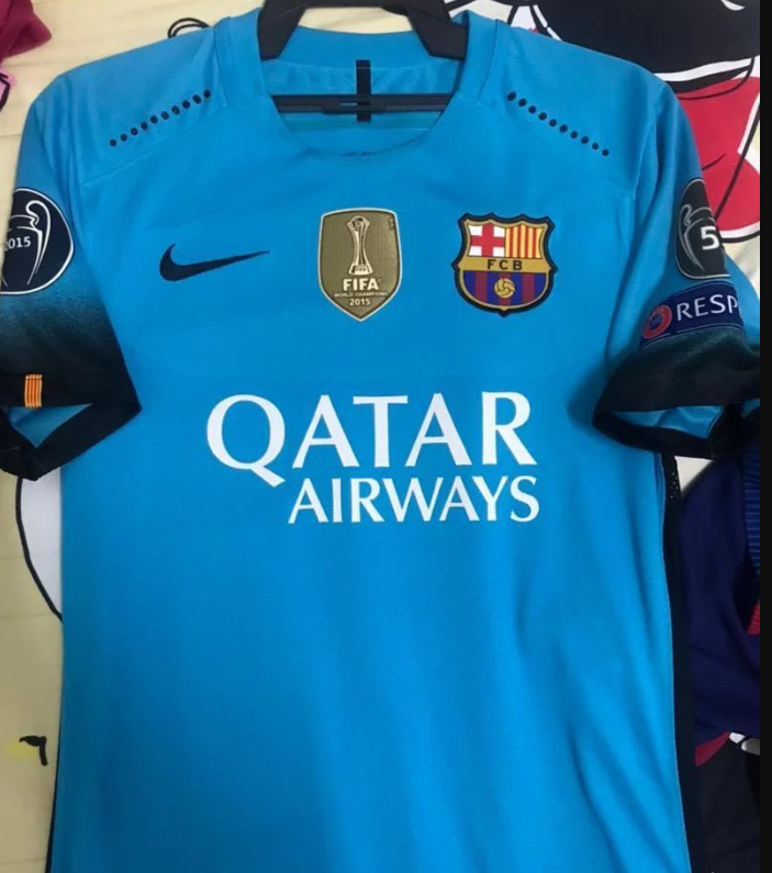 EQUIPACIÓN RETRO FC BARCELONA TERCERA EQUIPACIÓN 2014-15