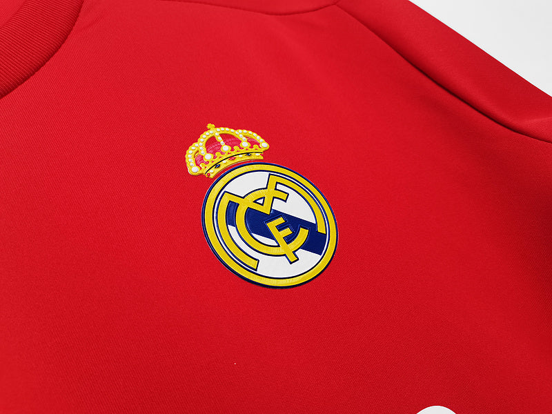 EQUIPACIÓN RETRO REAL MADRID 2011-12 MANGA LARGA ROJA