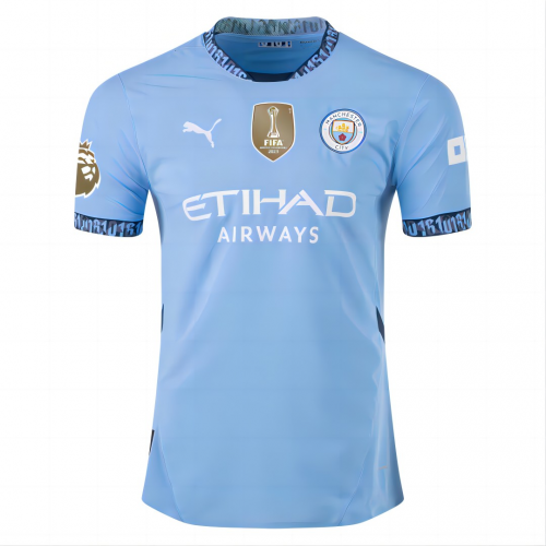 PRIMERA EQUIPACIÓN MANCHESTER CITY 2024-25 | CON PATCH MUNDIALITO