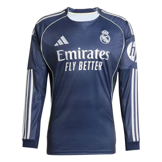 SEGUNDA EQUIPACIÓN REAL MADRID 2025-26 [MANGA LARGA]