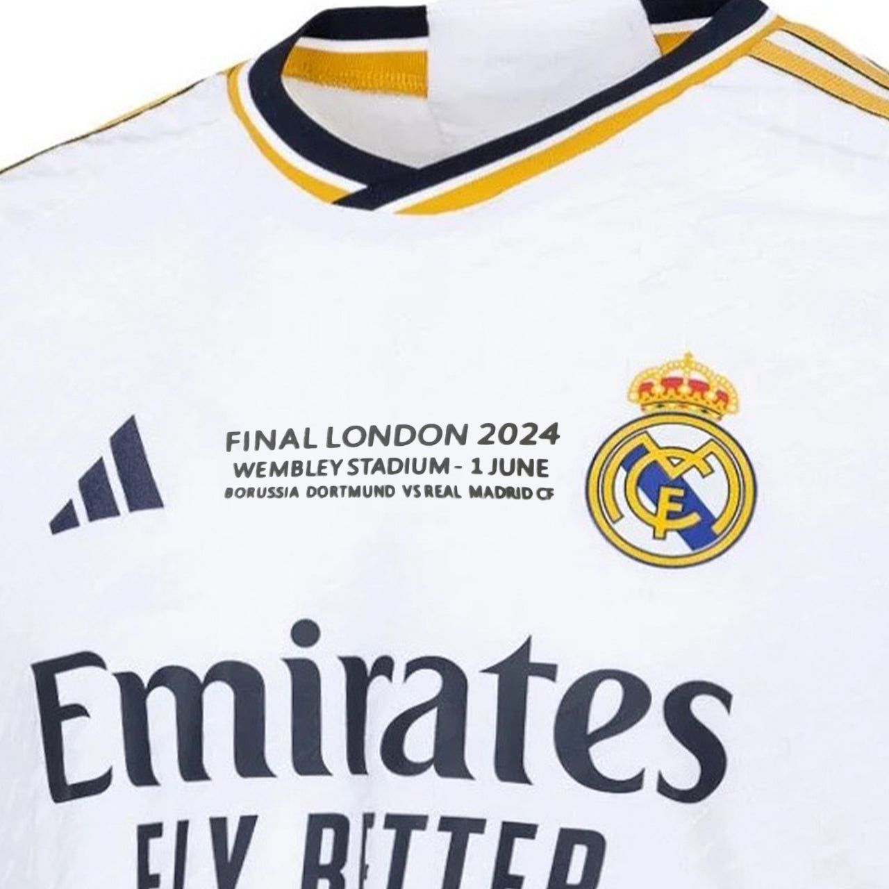 PRIMERA EQUIPACIÓN REAL MADRID 2024 (FINAL WEMBLEY 2024)